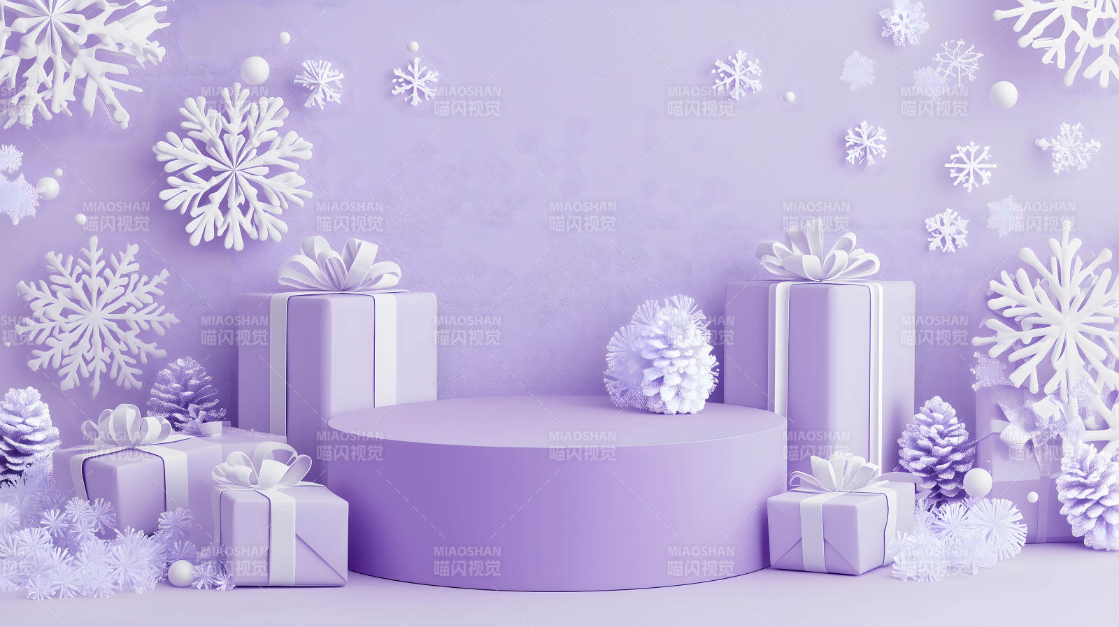 圣诞礼物的梦幻舞台图片