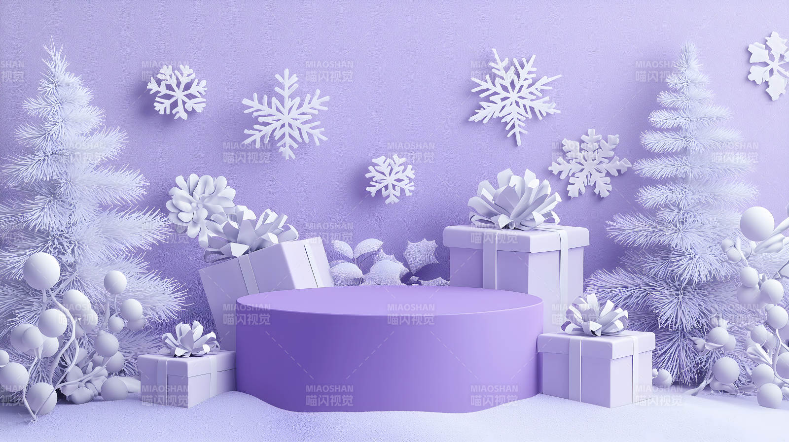 圣诞礼物的梦幻舞台图片
