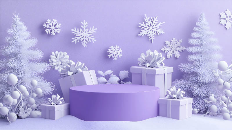 圣诞礼物的梦幻舞台图片