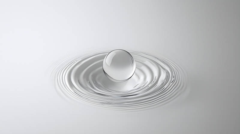 平静水面的涟漪图片