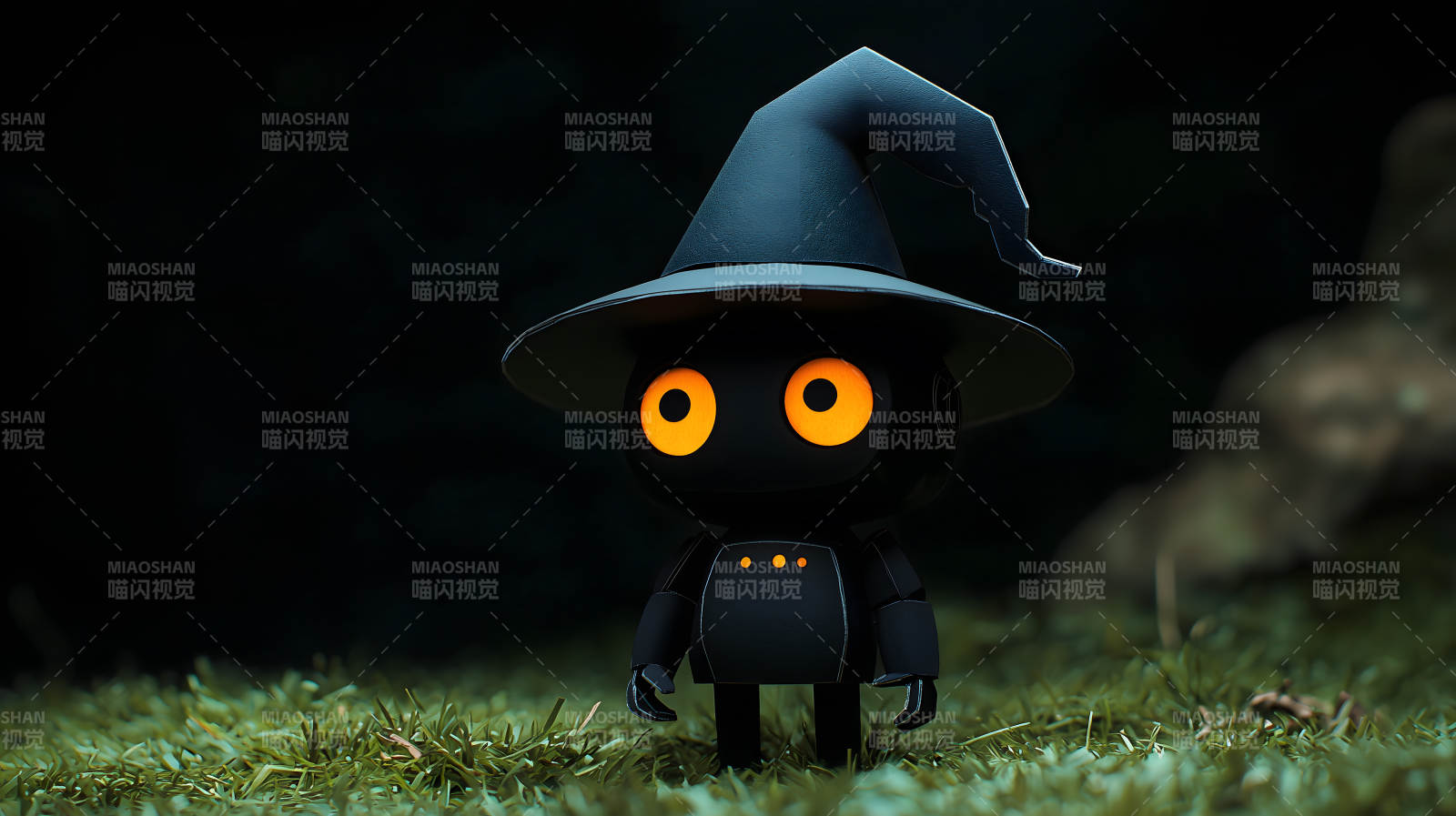 万圣节机器人小巫师图片