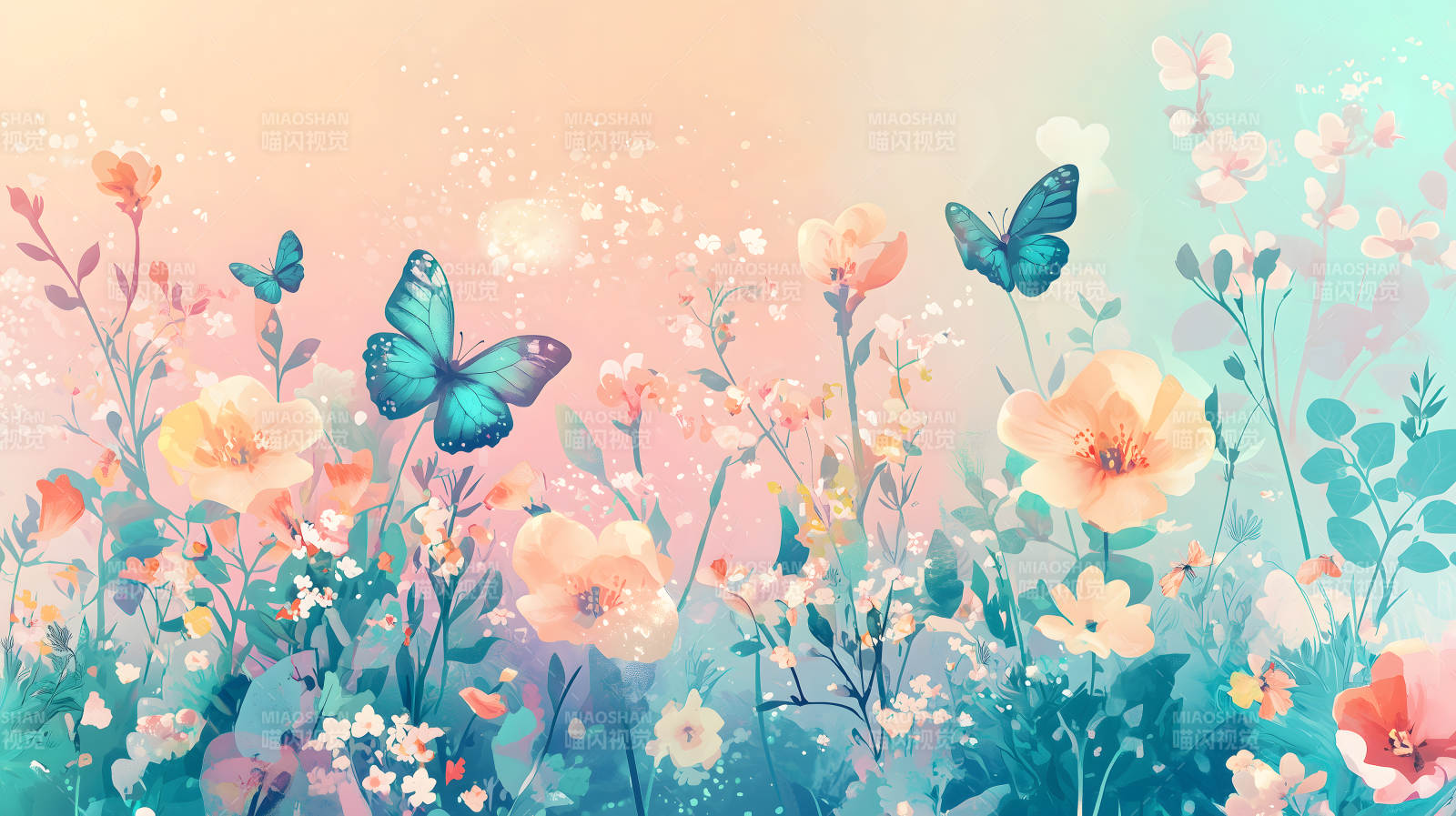 梦幻花园的色彩交响图片