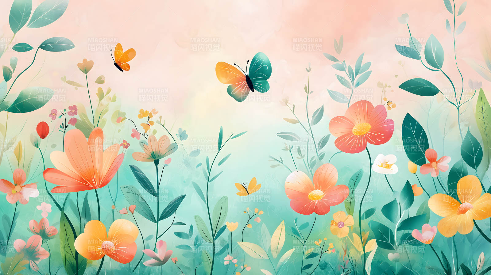 梦幻花园的色彩交响图片