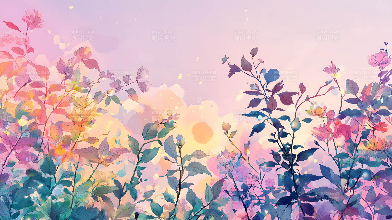 梦幻花园的色彩交响图片