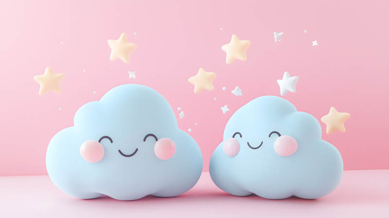 云朵的甜蜜梦境图片