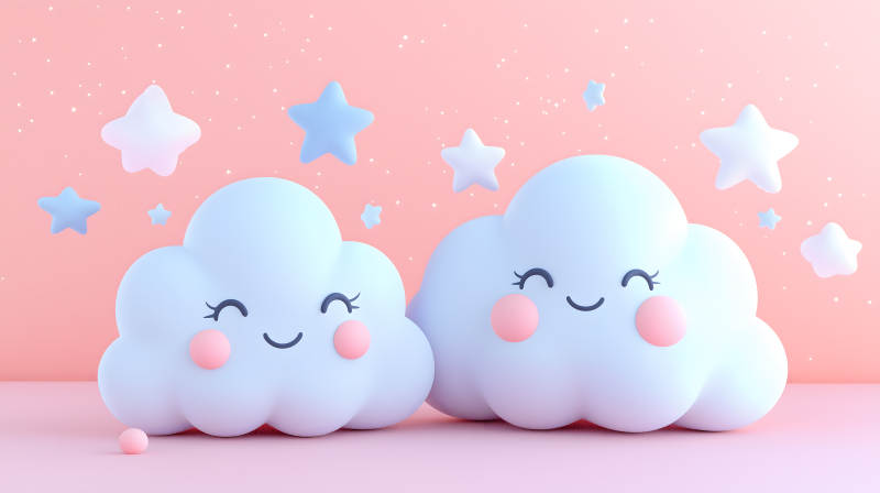 云朵的甜蜜梦境图片