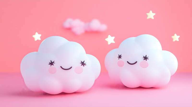 云朵的甜蜜梦境图片