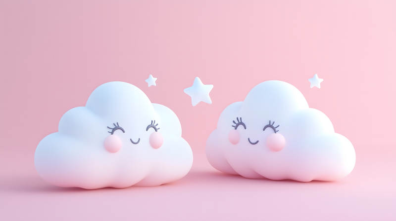 云朵的甜蜜梦境图片