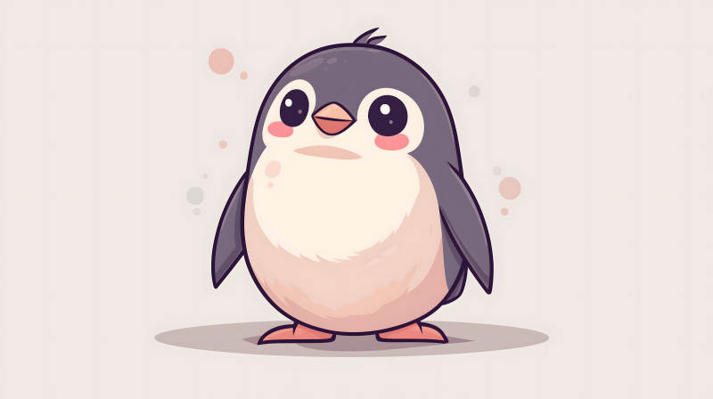 萌趣小企鹅的可爱日常图片