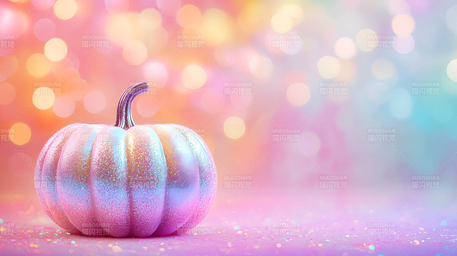 梦幻粉色南瓜闪耀图片