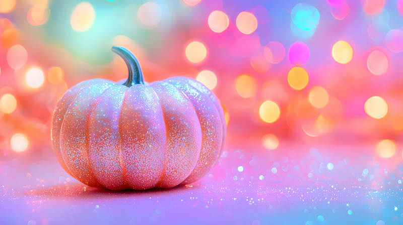 梦幻粉色南瓜闪耀图片