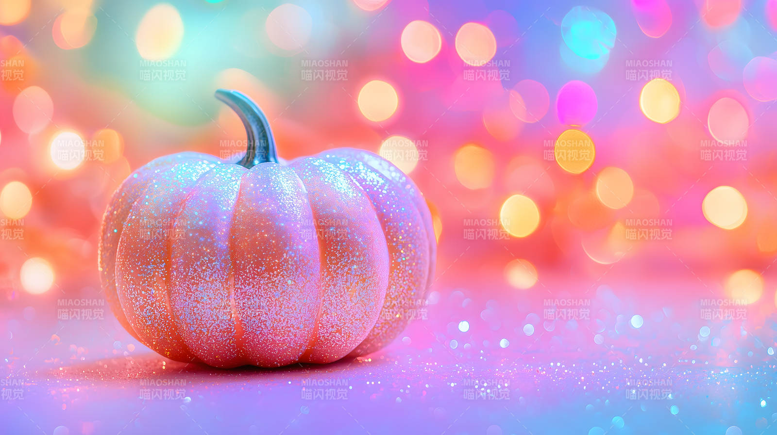 梦幻粉色南瓜闪耀图片
