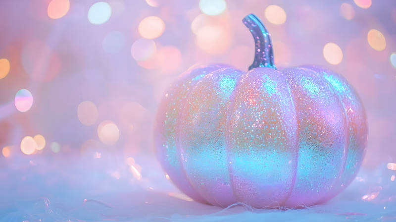 梦幻粉色南瓜闪耀图片