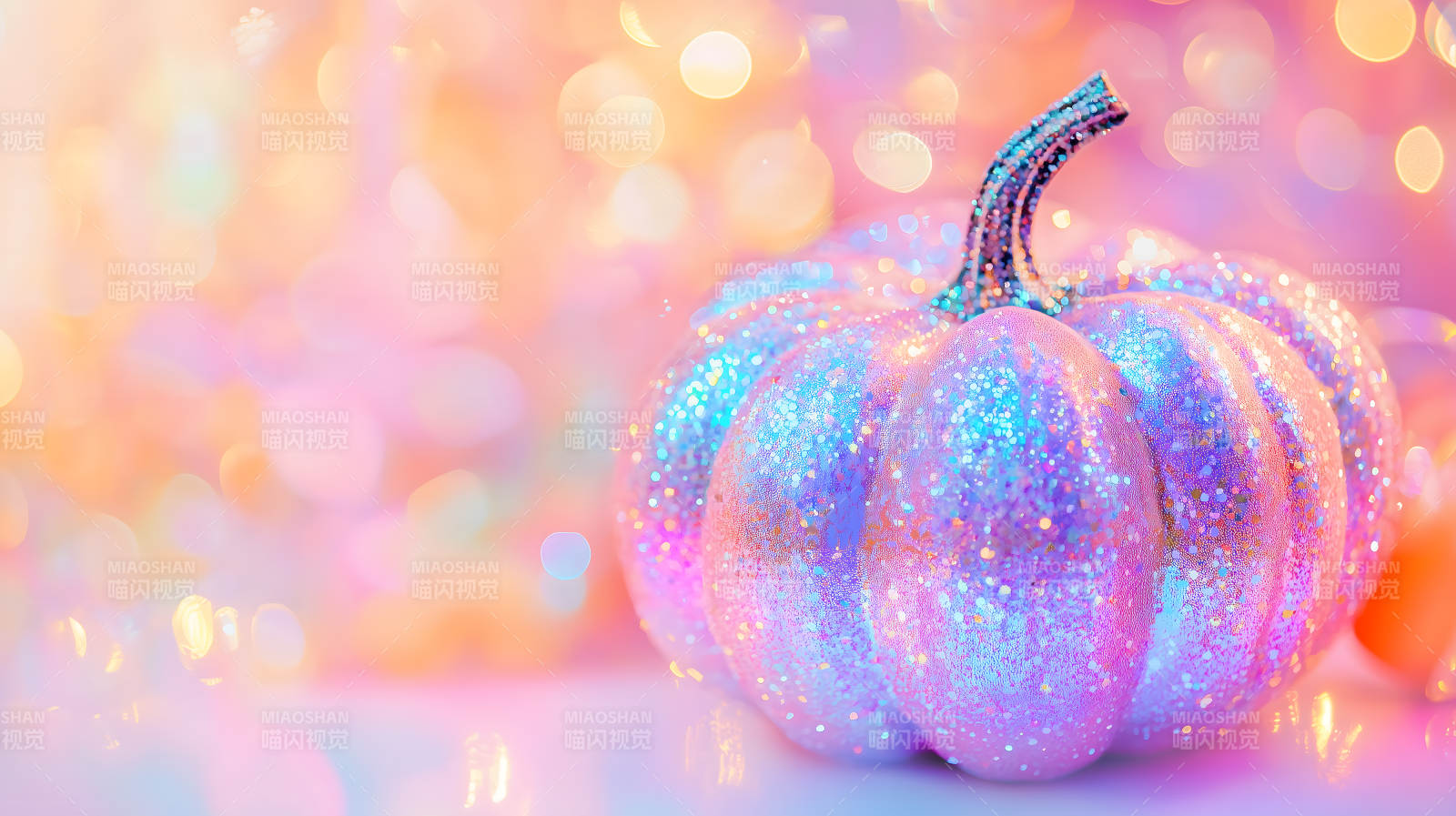 梦幻粉色南瓜闪耀图片
