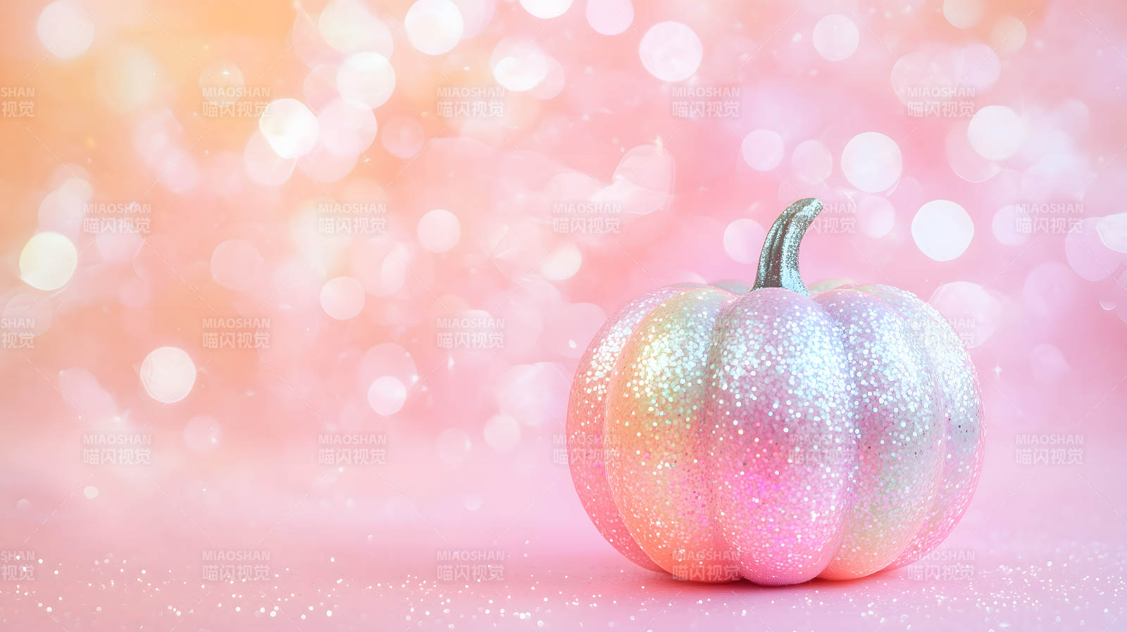 梦幻粉色南瓜闪耀图片