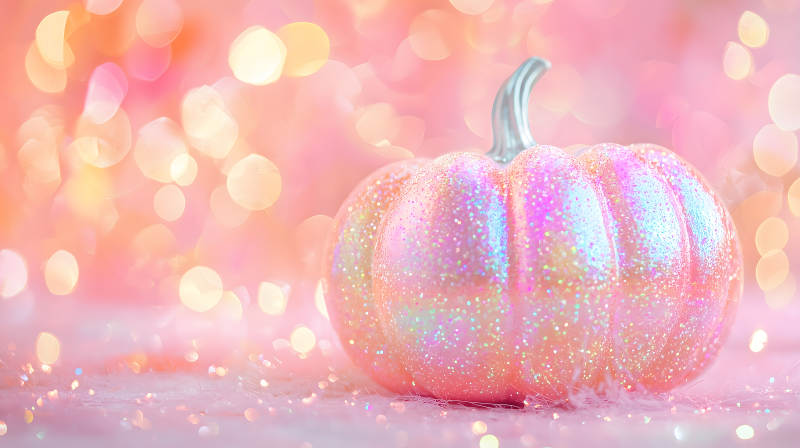 梦幻粉色南瓜闪耀图片