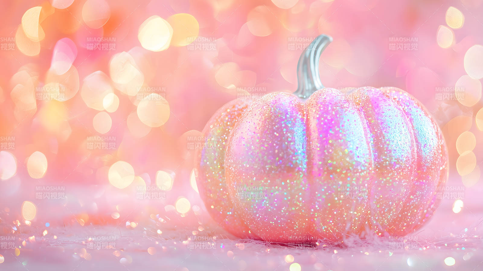 梦幻粉色南瓜闪耀图片