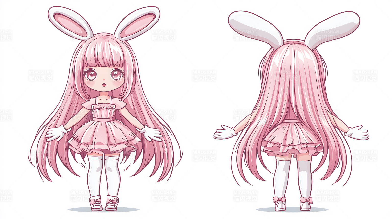 萌兔少女的梦幻世界图片