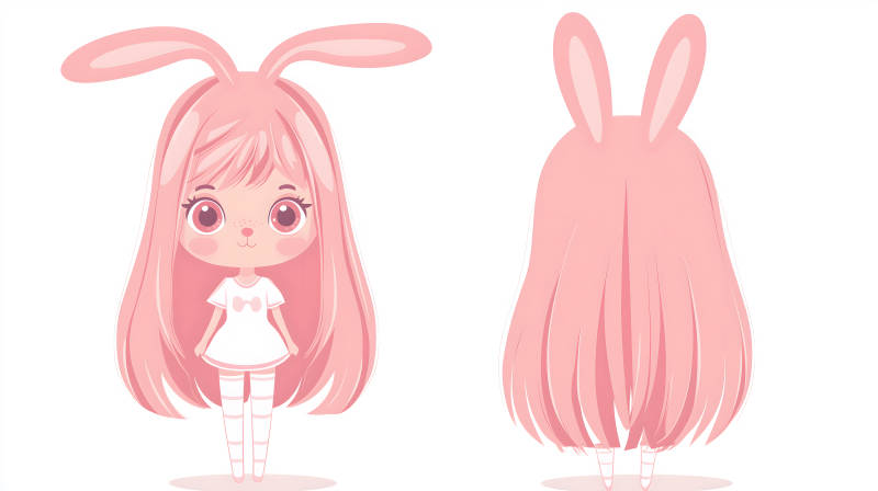 萌兔少女的梦幻世界图片