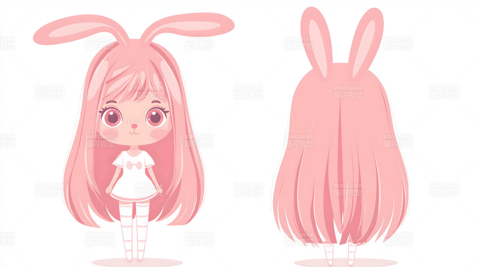 萌兔少女的梦幻世界图片