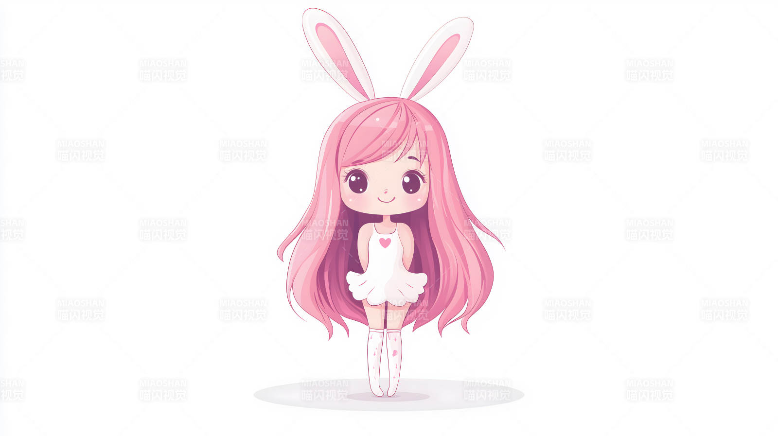 萌兔少女的梦幻世界图片