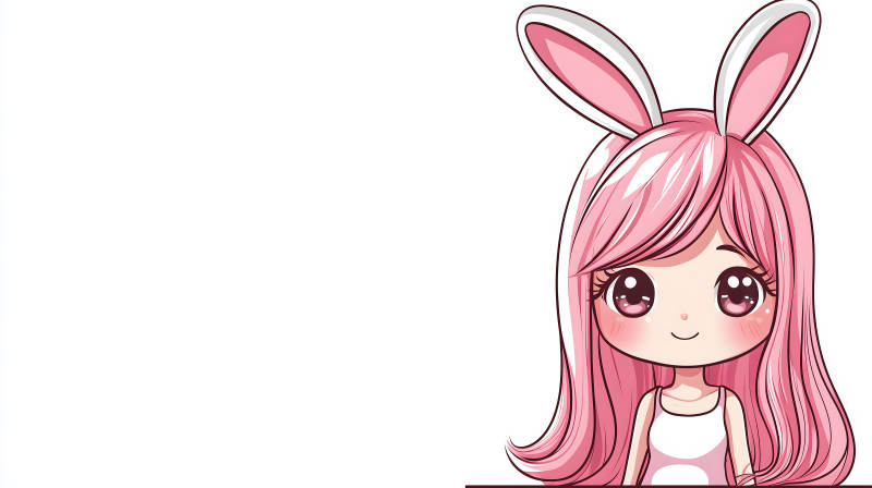 萌兔少女的梦幻世界图片