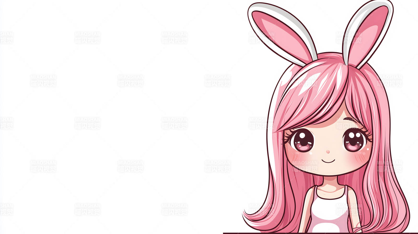 萌兔少女的梦幻世界图片