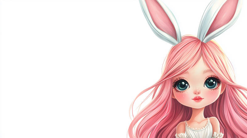 萌兔少女的梦幻世界图片