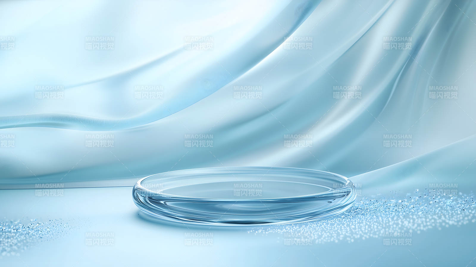 水漾柔光产品展示台图片