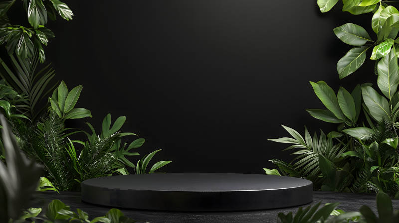 绿植点缀的极简空间图片