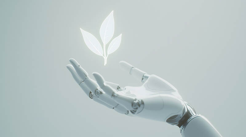 AI之手与未来之光图片