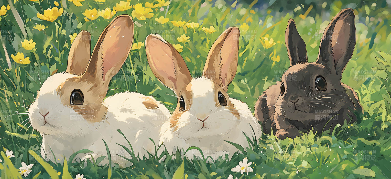 萌兔乐园的甜蜜梦境图片