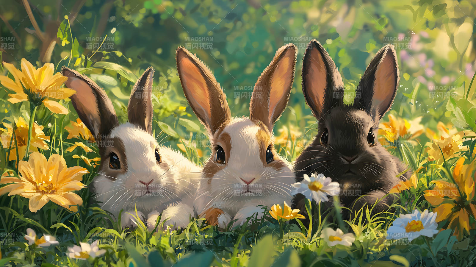 萌兔乐园的甜蜜梦境图片