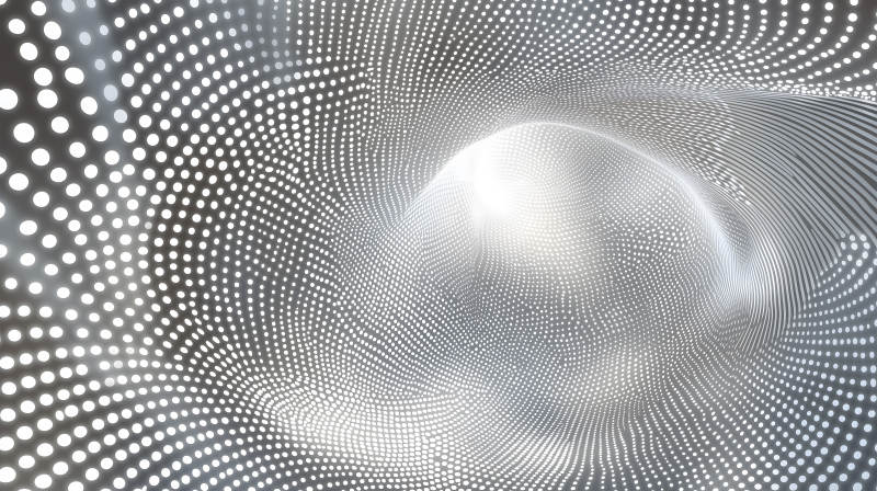 光点编织的梦幻时空隧道图片