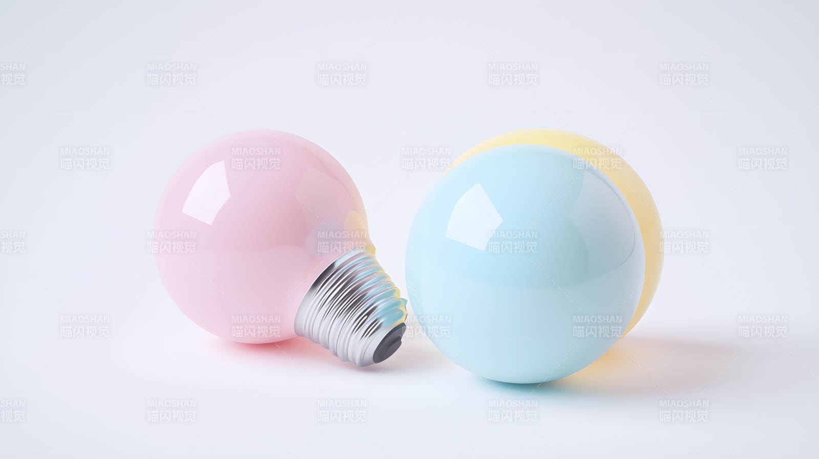 彩色灯泡组合图片