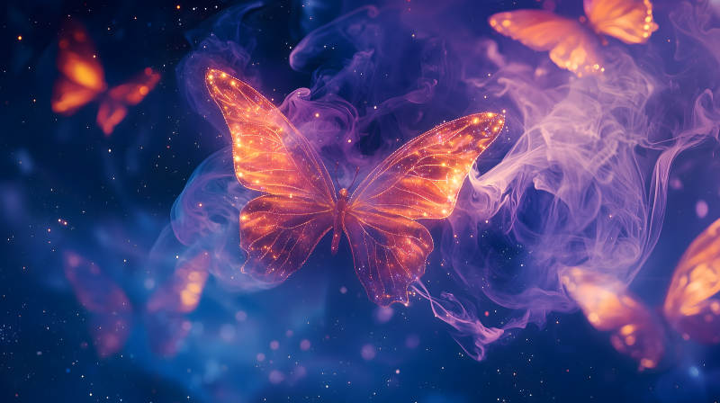 幻彩蝴蝶图景图片