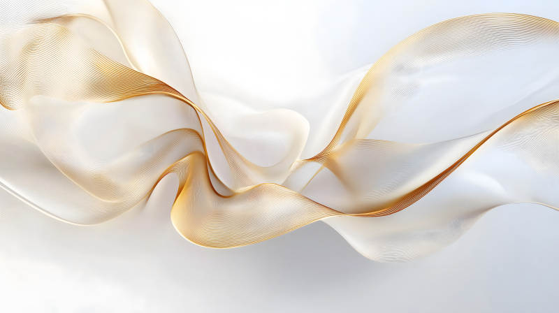 金白流动线条图片