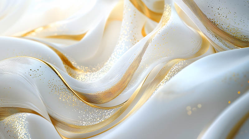 金白流动线条图片