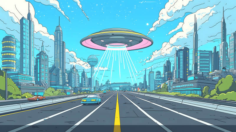 都市外星幻景图片