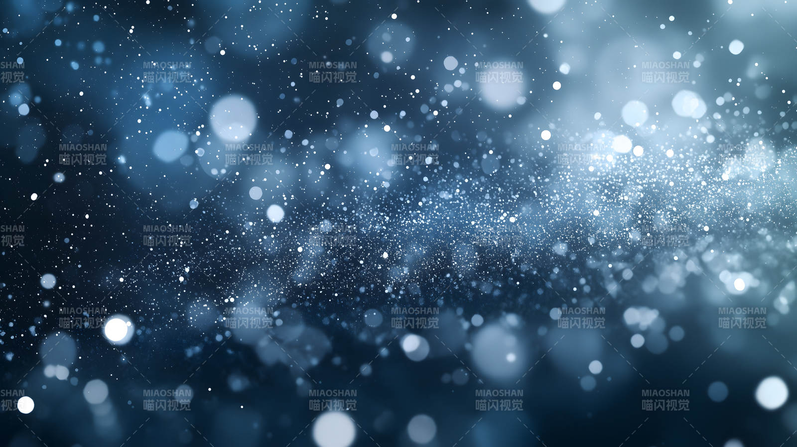 深蓝闪烁光点图片