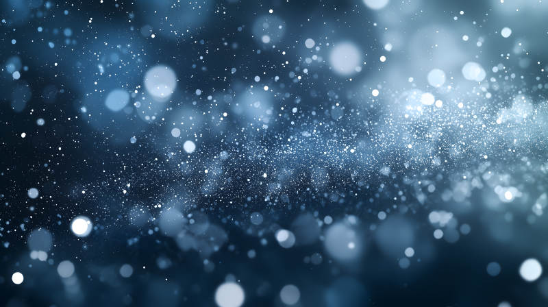 深蓝闪烁光点图片