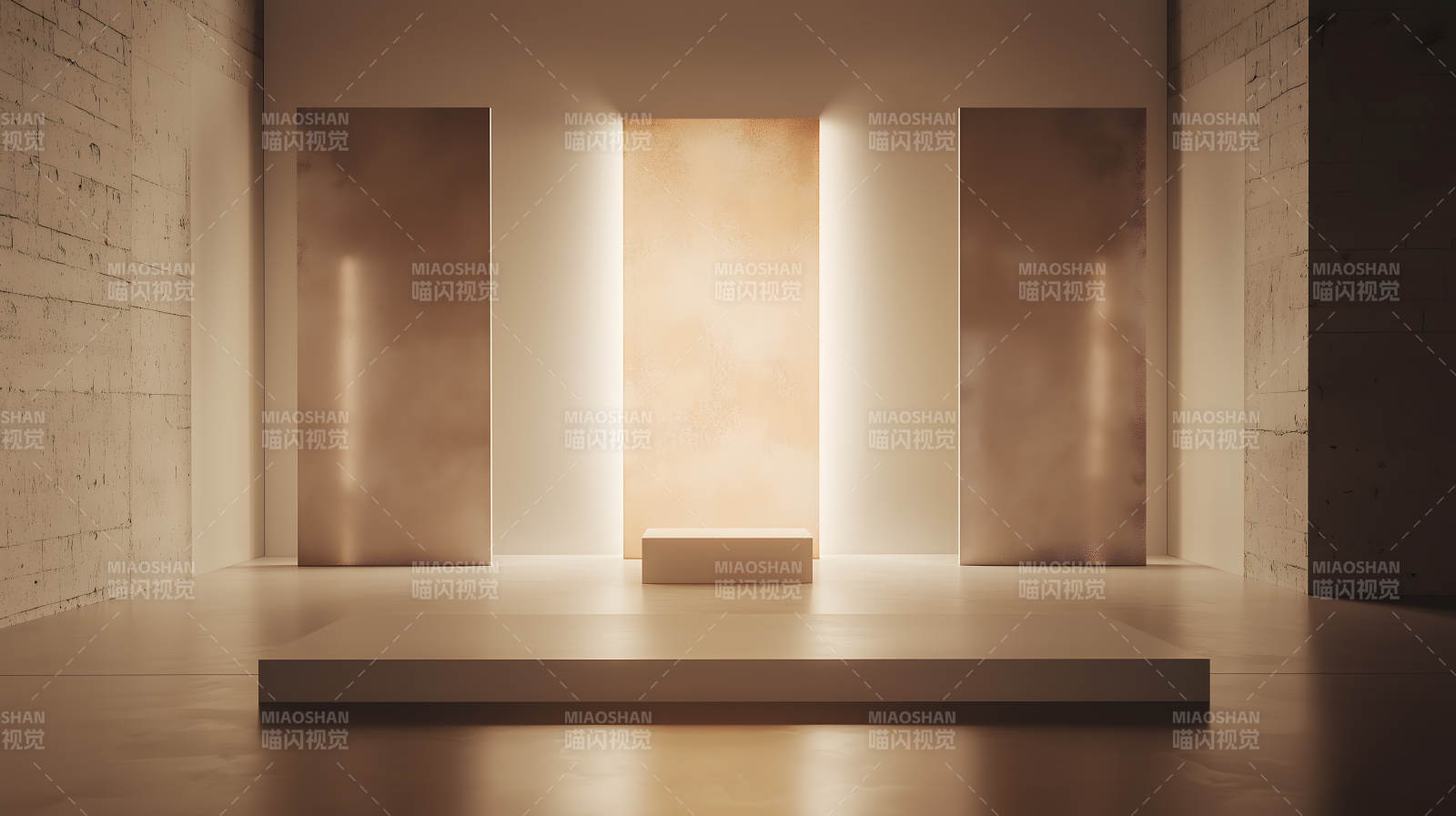 暖光室内展台图片