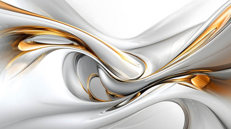 金白流动线条图片