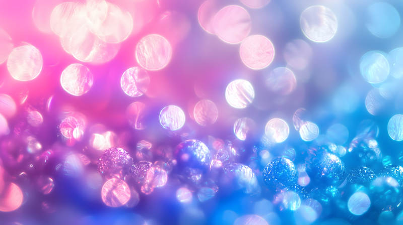 粉蓝光斑景象图片