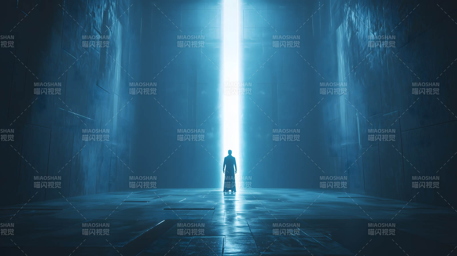 蓝光通道人影图片