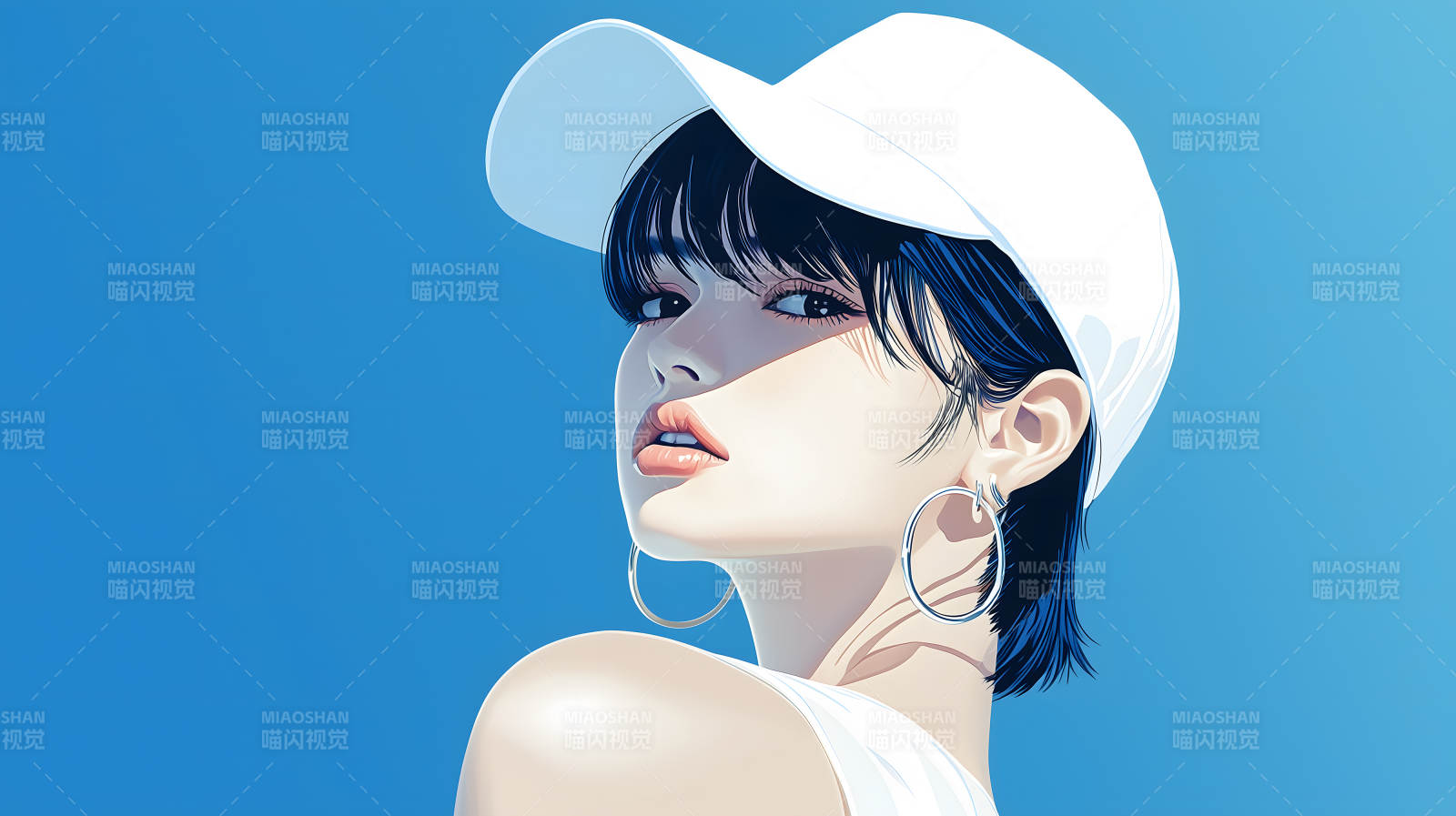 自信女性肖像图片