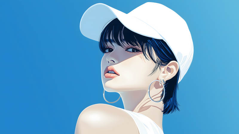 自信女性肖像图片