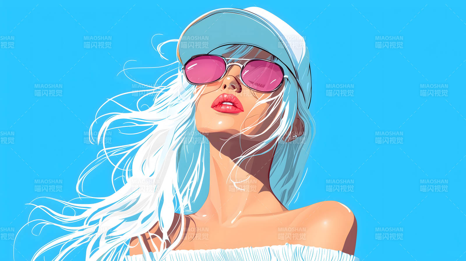 自信女性肖像图片