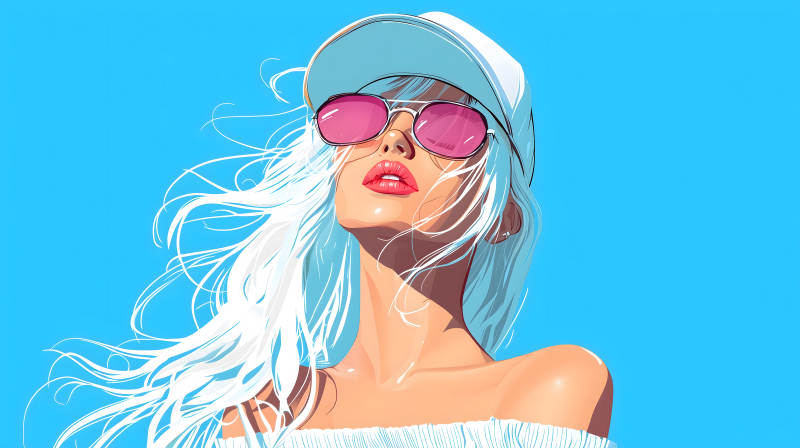 自信女性肖像图片