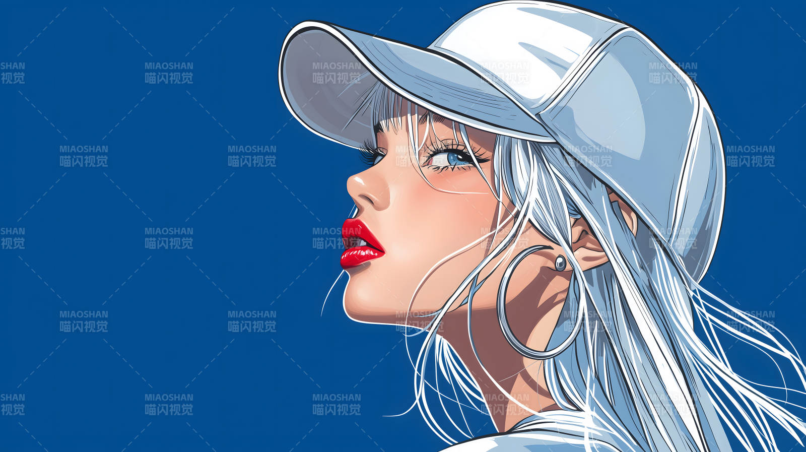 自信女性肖像图片